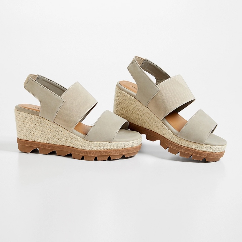 Maurices Farah Gray Jute Slingback Wedge.